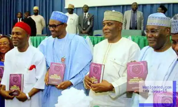Photos: Buhari, Atiku, Tambuwal, Others Attend Ogbonnaya Onu’s Book Launch Today